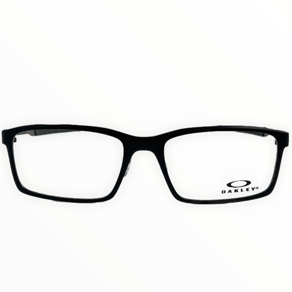 Oakley Men’s Eyeglasses OX8097 Steel Line S Satin Black Rectangular - Picture 2 of 11